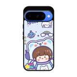 Cute Blue Space Ufo Google Pixel 10 Case QC11201
