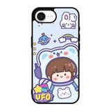 Cute Blue Space Ufo iPhone 17e Case OV11201