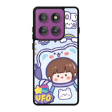 Cute Blue Space Ufo Motorola Moto Edge 60 Pro Case QC11201