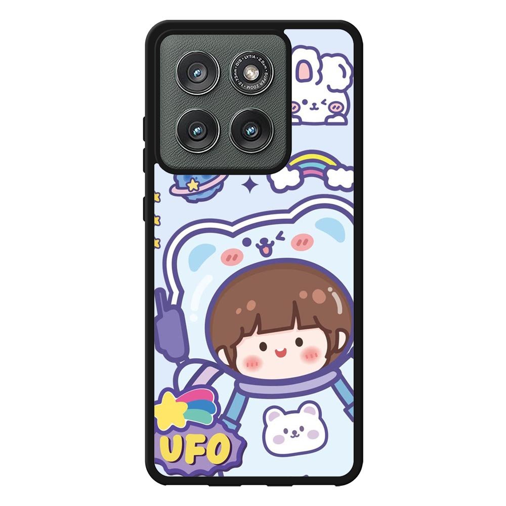 Cute Blue Space Ufo Motorola Moto Edge 2025 Case QC11201