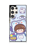 Cute Blue Space Ufo Samsung Galaxy S25 Ultra 5G Case QC11201