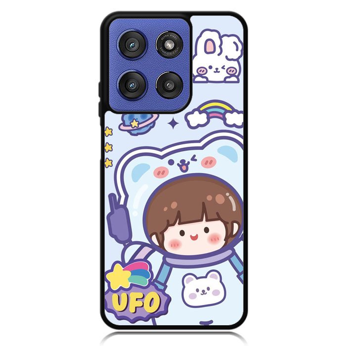Cute Blue Space Ufo Motorola Moto G Stylus 5G 2025 Case OV11201