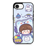 Cute Blue Space Ufo iPhone 16e Case OV11201