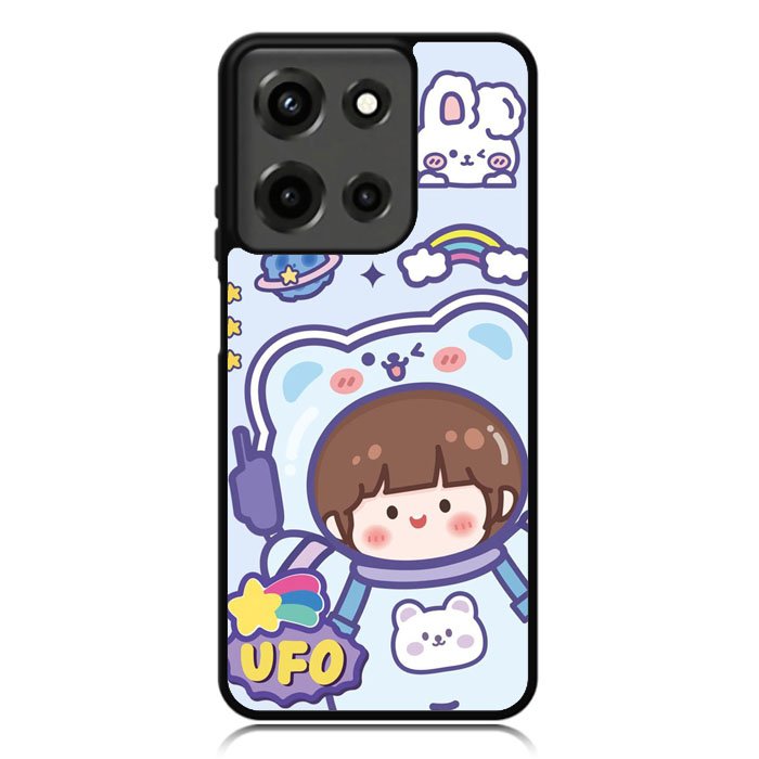 Cute Blue Space Ufo Motorola Moto G 5G 2025 Case OV11201