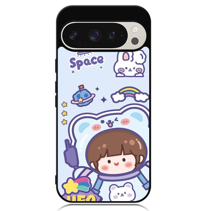 Cute Blue Space Ufo Google Pixel 9 Pro XL Case OV11201