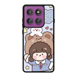Cute and Happy Everyday Motorola Moto Edge 60 Pro Case QC11197