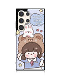 Cute and Happy Everyday Samsung Galaxy S25 Ultra 5G Case QC11197