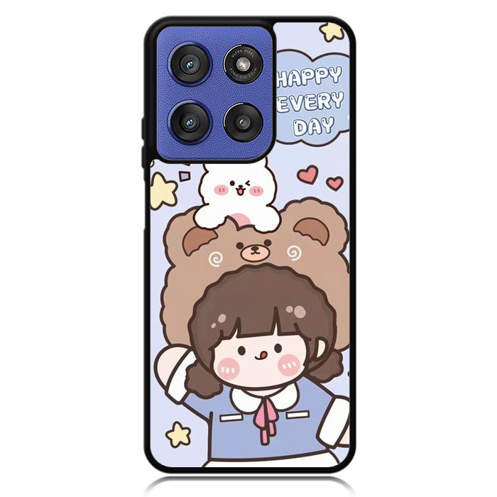 Cute and Happy Everyday Motorola Moto G Stylus 5G 2025 Case OV11197
