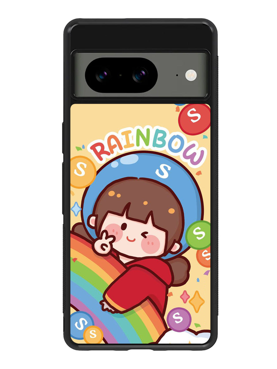 Cutei Rainbow Candy Google Pixel 8A Case QC11217