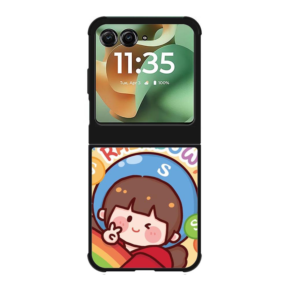 Cutei Rainbow Candy Motorola Moto RAZR 2025 Case OV11217