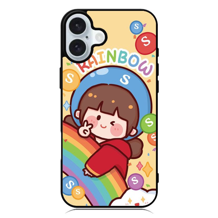 Cutei Rainbow Candy iPhone 16 Case QC11217