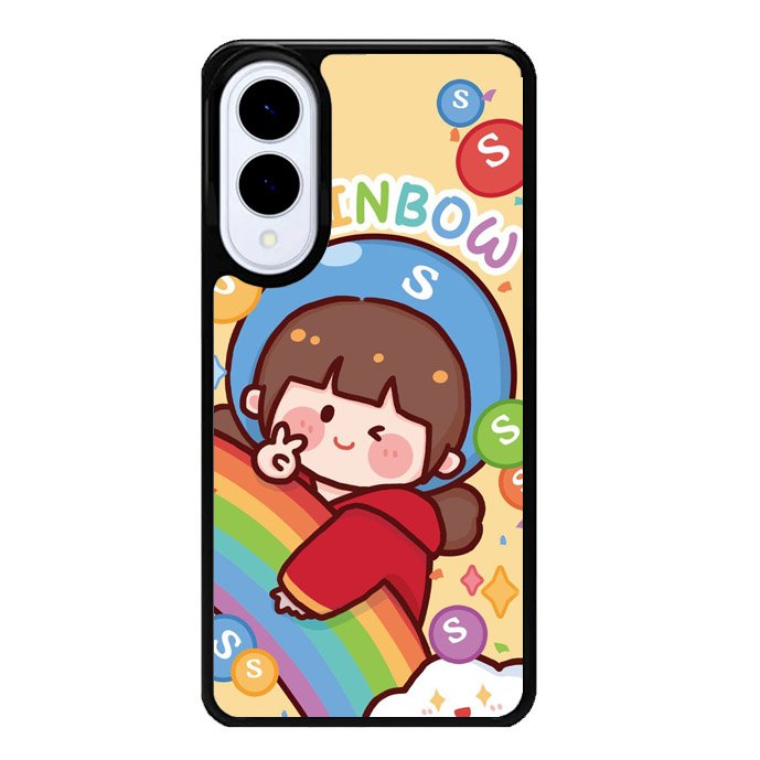 Cutei Rainbow Candy Samsung Galaxy S25 Edge 5G Case OV11217