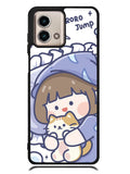 Cute Sleeping with the cat Motorola Moto G Stylus 5G 2023 Case OV11213