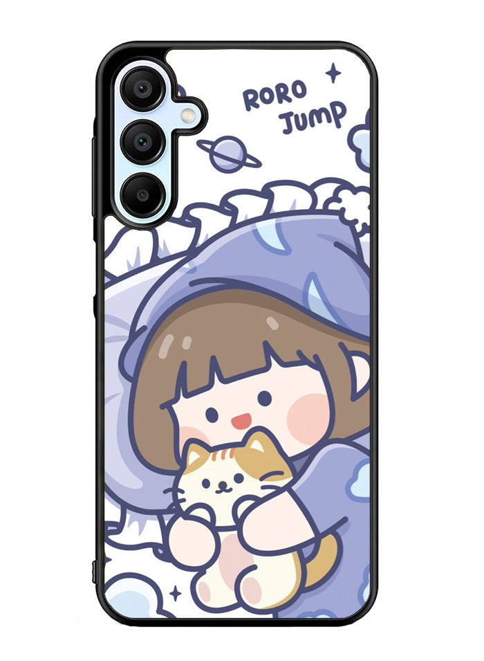 Cute Sleeping with the cat Samsung Galaxy A15 5G Case OV11213