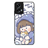 Cute Sleeping with the cat Motorola Moto G Play 2024 Case OV11213