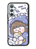 Cute Sleeping with the cat Samsung Galaxy A14 5G Case QC11213