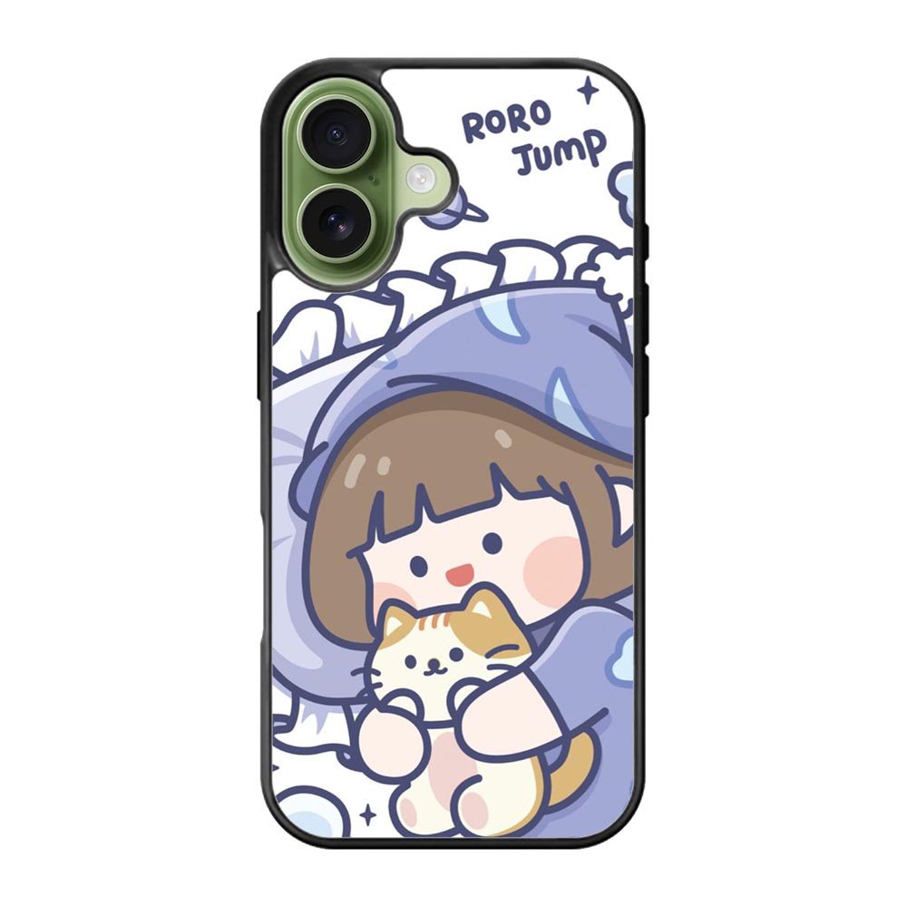Cute Sleeping with the cat iPhone 17 Case OV11213