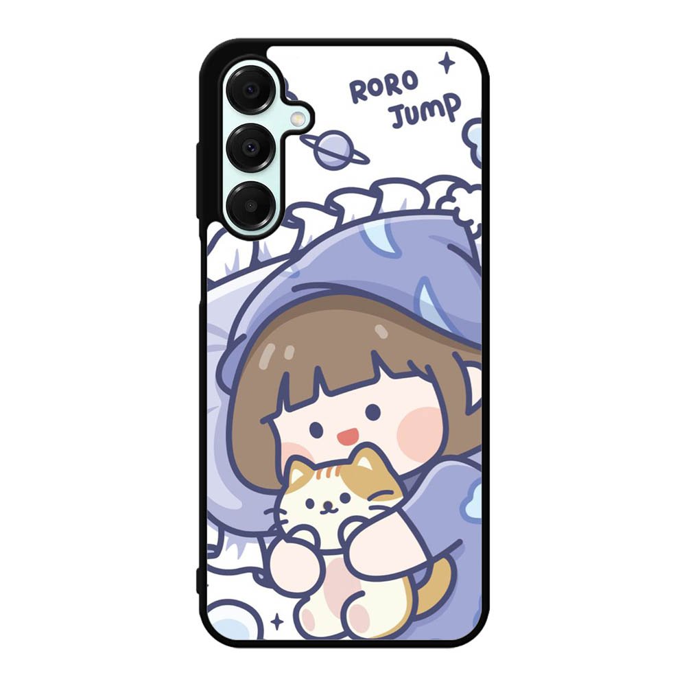 Cute Sleeping with the cat Samsung Galaxy A16 Case OV11213