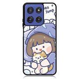 Cute Sleeping with the cat Motorola Moto G Stylus 5G 2025 Case OV11213