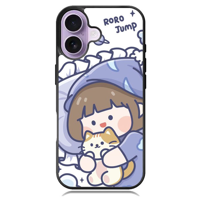 Cute Sleeping with the cat iPhone 17 Case OV11213