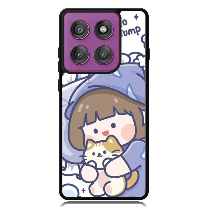Cute Sleeping with the cat Motorola Moto Edge 2025 | Moto Edge 60 Fusion | Moto Edge 60 Pro Case OV11213