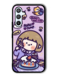 Cute Roro Jump Eat the Sweet Cake Samsung Galaxy A14 5G Case QC11210