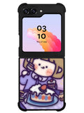 Cute Roro Jump Eat the Sweet Cake Samsung Galaxy Z Flip 5 5G 2023 Case OV11210