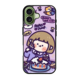 Cute Roro Jump Eat the Sweet Cake iPhone 17 Case QC11210