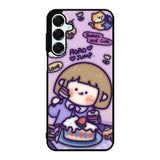 Cute Roro Jump Eat the Sweet Cake Samsung Galaxy A16 Case OV11210