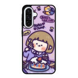 Cute Roro Jump Eat the Sweet Cake Samsung Galaxy A56 5G Case RC11210