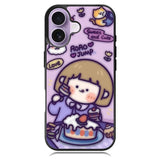 Cute Roro Jump Eat the Sweet Cake iPhone 17 Case OV11210
