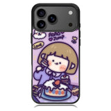 Cute Roro Jump Eat the Sweet Cake iPhone 17 Pro Case RC11210