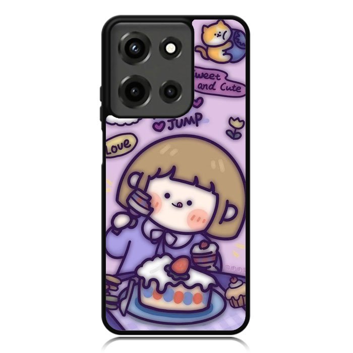 Cute Roro Jump Eat the Sweet Cake Motorola Moto G 5G 2025 Case OV11210