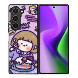 Cute Roro Jump Eat the Sweet Cake Samsung Galaxy Z Fold 6 5G 2024 Case OV11210