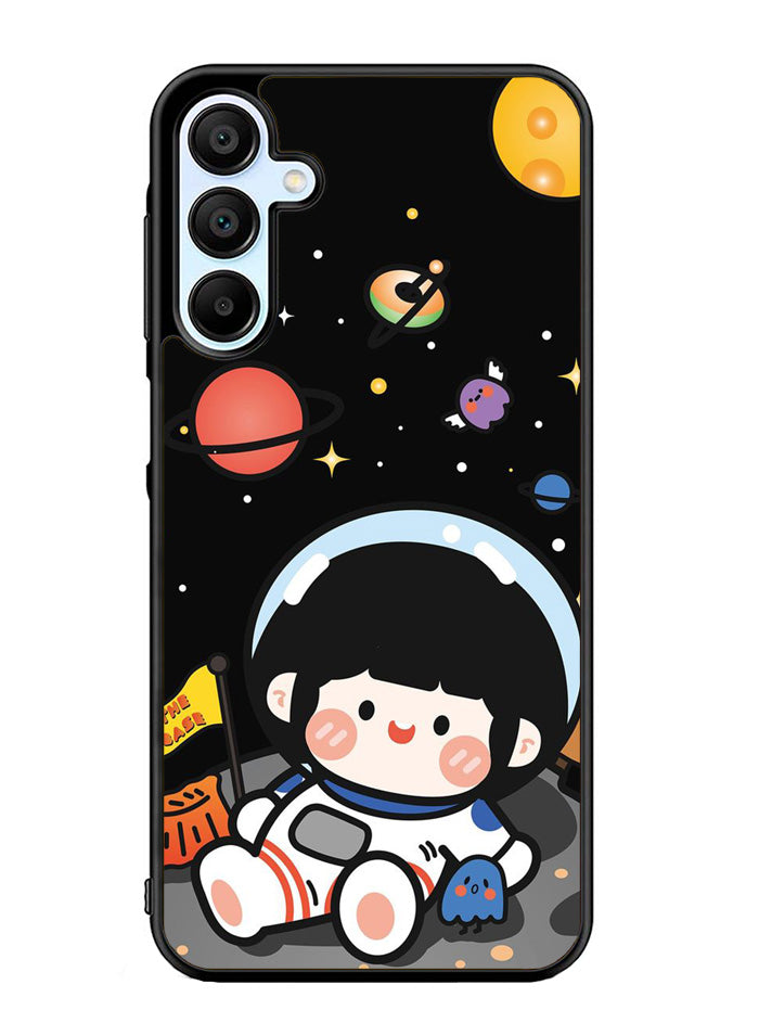 Cute Roro Jump and Astronaut Samsung Galaxy A35 5G Case OV11207