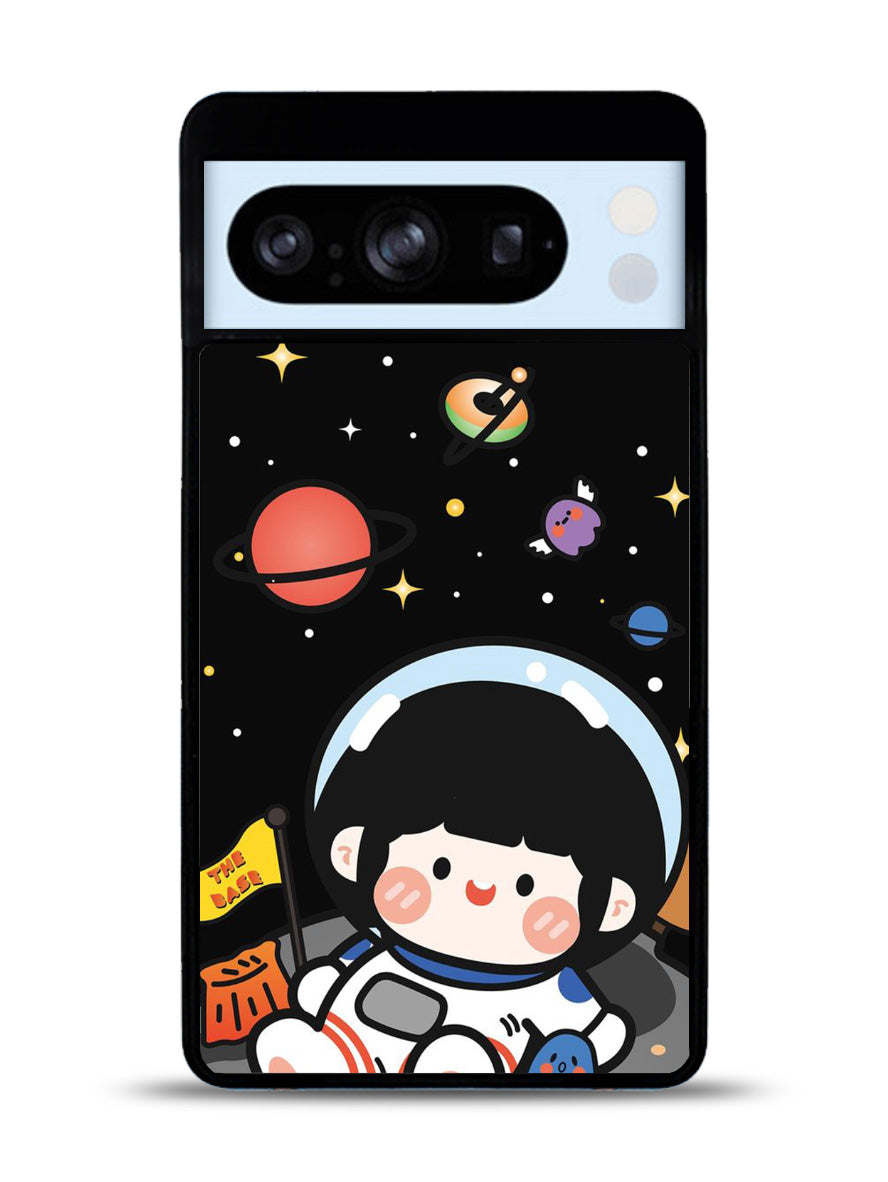 Cute Roro Jump and Astronaut Google Pixel 8 Pro Case QC11207