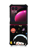 Cute Roro Jump and Astronaut Motorola Moto Razr Plus 2023 , Moto Razr+ 2023 Case OV11207