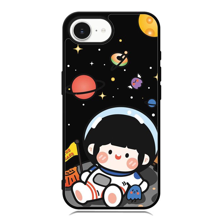 Cute Roro Jump and Astronaut iPhone 16e Case OV11207