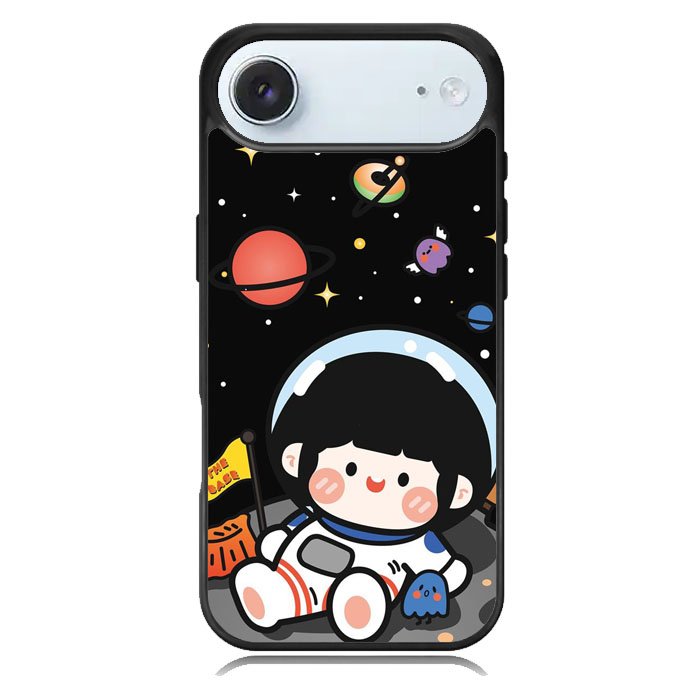 Cute Roro Jump and Astronaut iPhone 17 Air Case OV11207