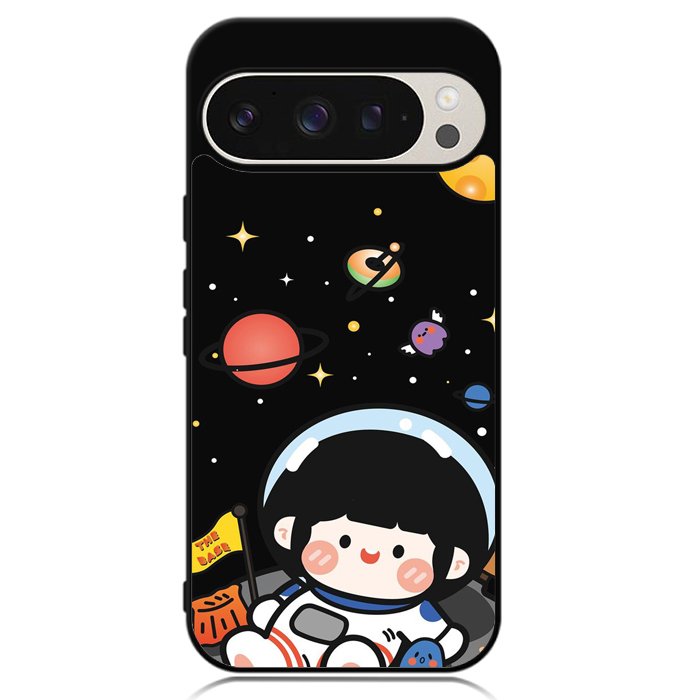 Cute Roro Jump and Astronaut Google Pixel 9 Pro XL Case OV11207