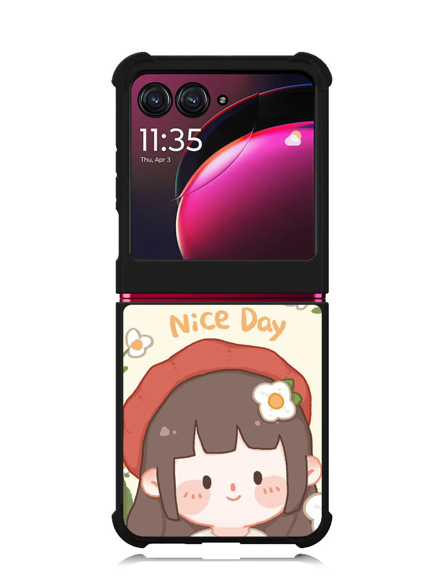 Cute And Have A Nice Day Motorola Moto Razr Plus 2023 , Moto Razr+ 2023 Case OV11198