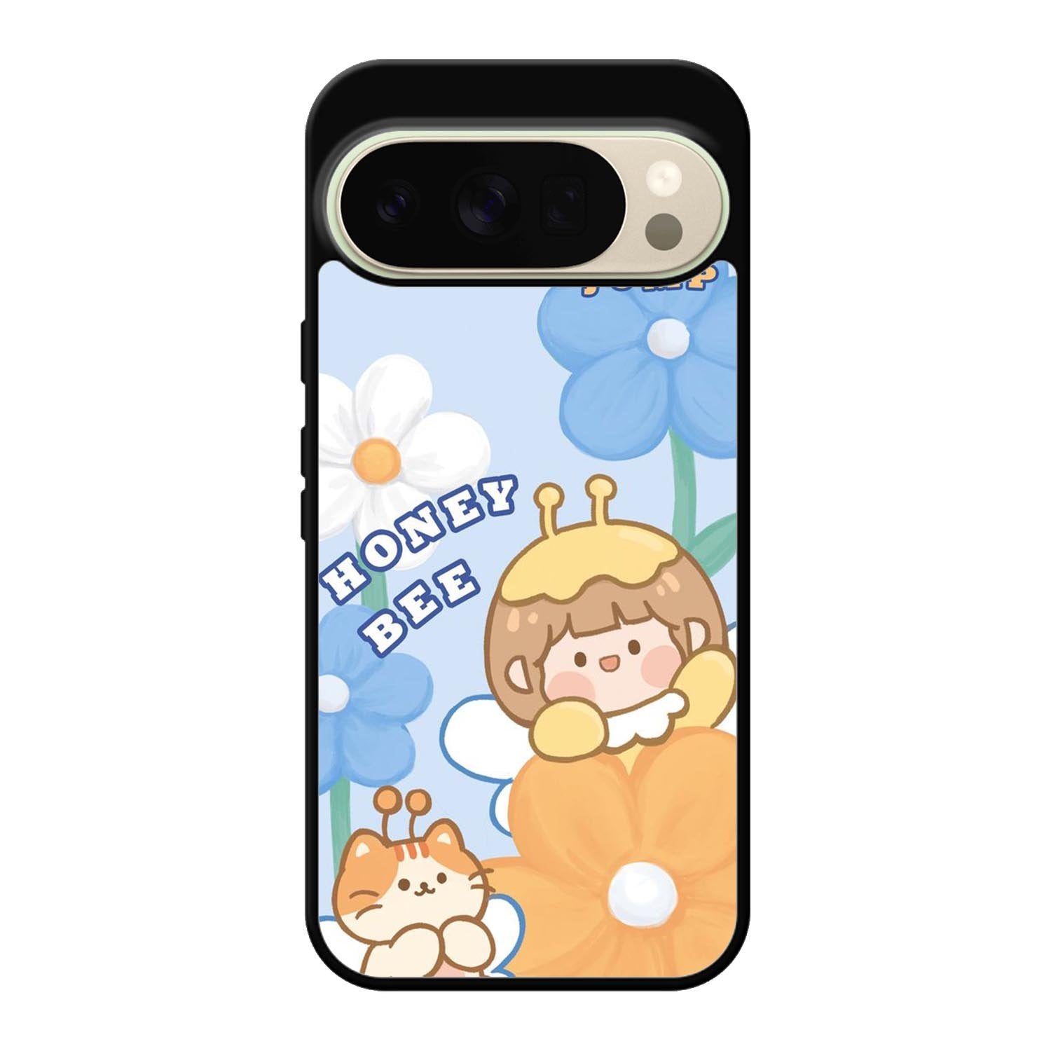 Cute Roro Jump And Honey Bee Google Pixel 10 Pro Case OV11208