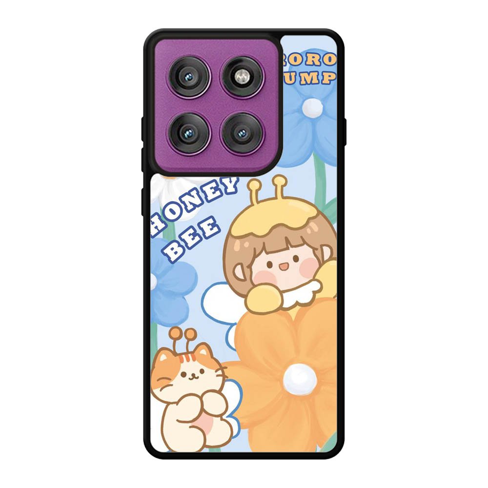 Cute Roro Jump And Honey Bee Motorola Moto Edge 60 Pro Case OV11208