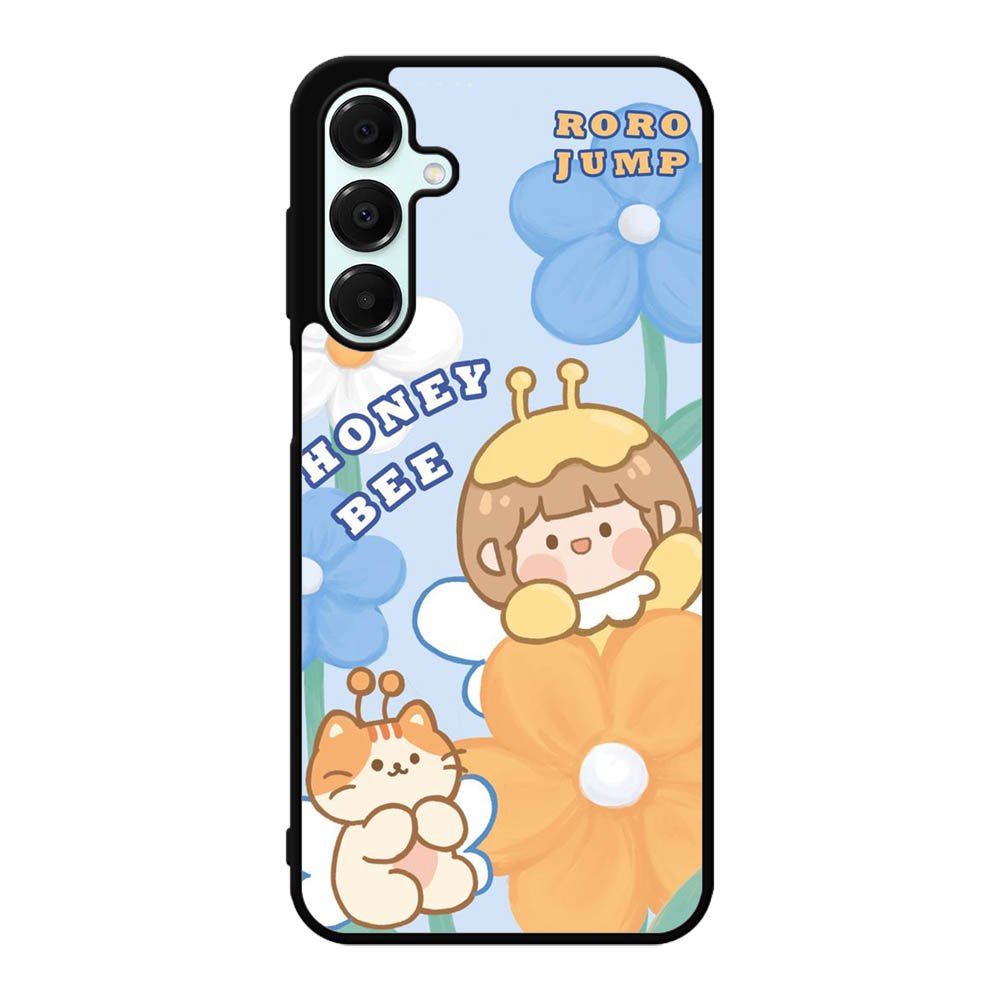 Cute Roro Jump And Honey Bee Samsung Galaxy A16 Case OV11208