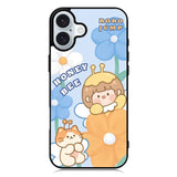 Cute Roro Jump And Honey Bee iPhone 16 Case QC11208