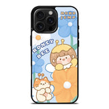 Cute Roro Jump And Honey Bee iPhone 16 Pro Case OV11208