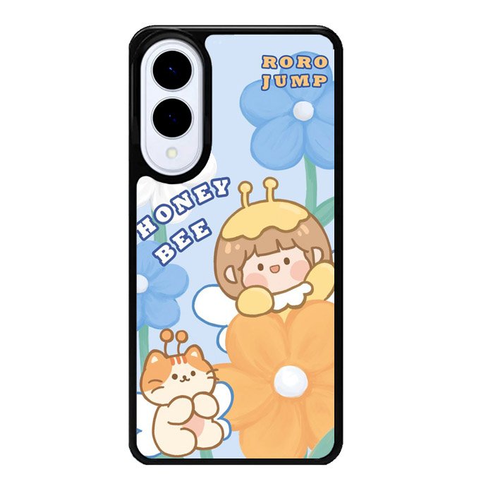 Cute Roro Jump And Honey Bee Samsung Galaxy S25 Edge 5G Case OV11208