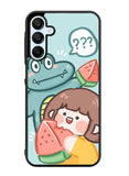 Cute Eat Watermelon Samsung Galaxy A35 5G Case OV11203