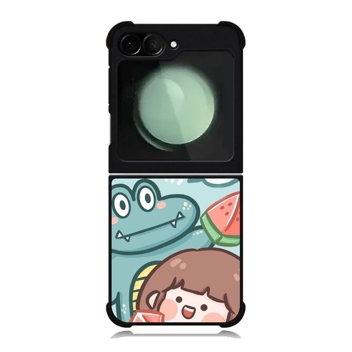 Cute Eat Watermelon Samsung Galaxy Z Flip 6 5G 2024 Case OV11203