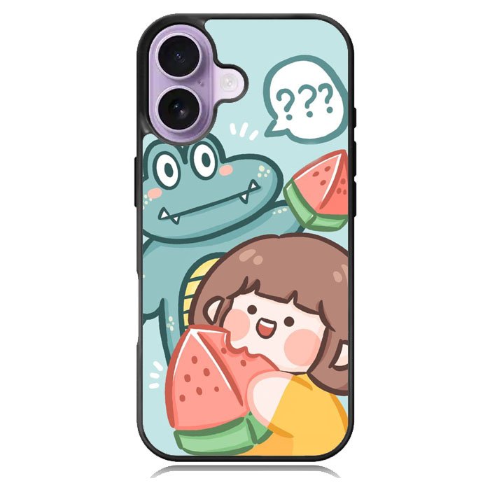 Cute Eat Watermelon iPhone 17 Case OV11203